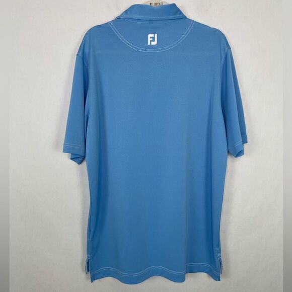 Men’s FootJoy Light Blue Athletic Fit Polo Golf Shirt. Size Large. - Picture 5 of 10